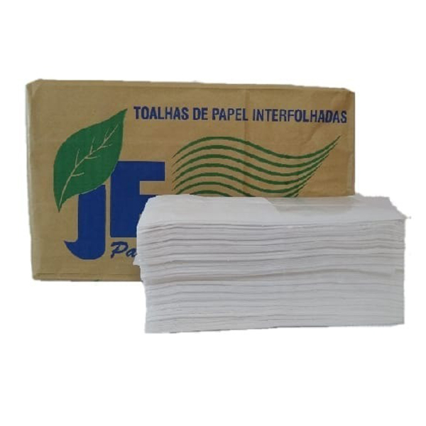 Toalha de Papel Interfolha 100% Celulose - JF - 20x20 cm 1000 fls